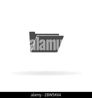 Folder icon. For web, business, finance and communication. Vector Illustration. Stock Vector