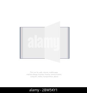 Book. Flat icons. Vector Illustration. Stock Vector