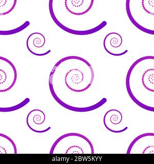 Seamless pattern with spirals . Gradient spirals isolated on white background Stock Vector