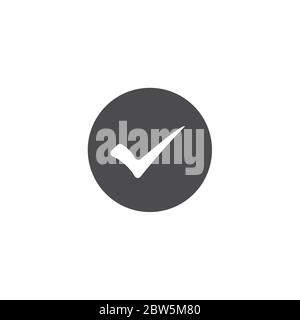 Check mark icon. For web, business, finance and communication. Vector Illustration. Stock Vector