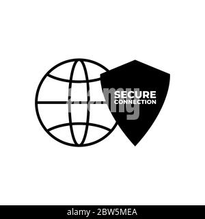SSL secure https certificate connection icon vector illustration ...
