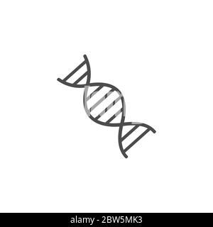 Deoxyribonucleic acid icon. For web, business, finance and communication. Vector Illustration. Stock Vector