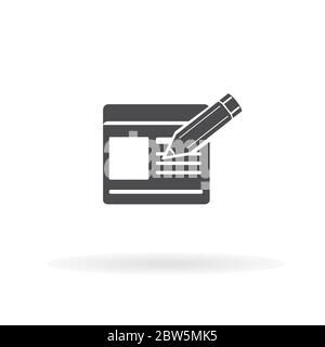 Checklist icon. For web, business, finance and communication. Vector Illustration. Stock Vector