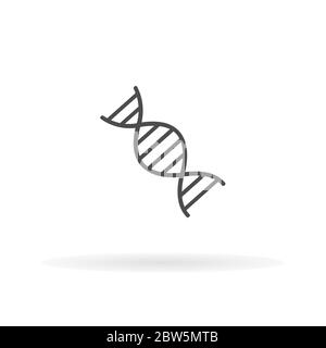 Deoxyribonucleic acid icon. For web, business, finance and communication. Vector Illustration. Stock Vector