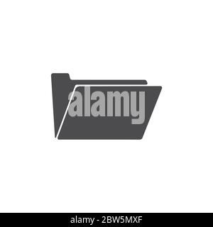 Folder icon. For web, business, finance and communication. Vector Illustration. Stock Vector