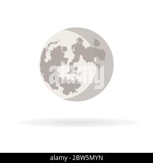 Last Quarter Icon. Vector Illustration. Stock Vector