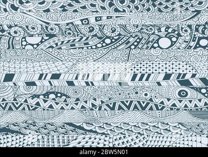 Doodle background. Hand drawn abstract background illustration. Part of set. Stock Vector