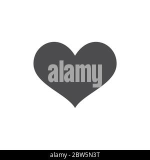 Flat icon heart. For web, business, finance and communication. Vector Illustration. Stock Vector