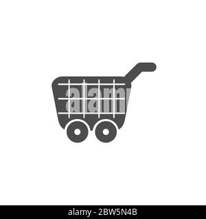 Food cart icon. For web, business, finance and communication. Vector Illustration. Stock Vector