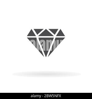 Diamond icon. For web, business, finance and communication. Vector Illustration. Stock Vector