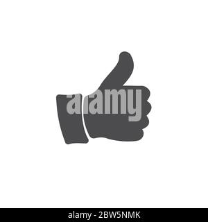 Thumbs up icon. For web, business, finance and communication. Vector Illustration. Stock Vector