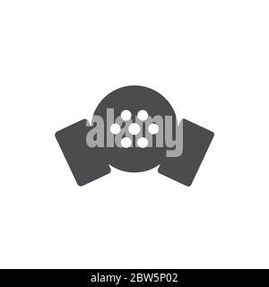 Respirator icon. For web, business, finance and communication. Vector Illustration. Stock Vector