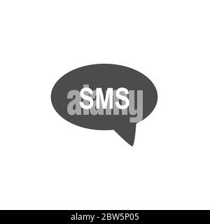 Sms icon. For web, business, finance and communication. Vector Illustration. Stock Vector