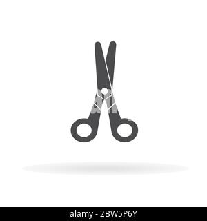 Scissors icon. For web, business, finance and communication. Vector Illustration. Stock Vector
