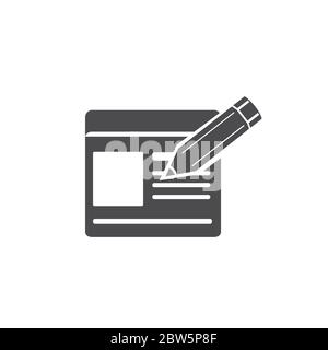 Sign up icon. For web, business, finance and communication. Vector Illustration. Stock Vector