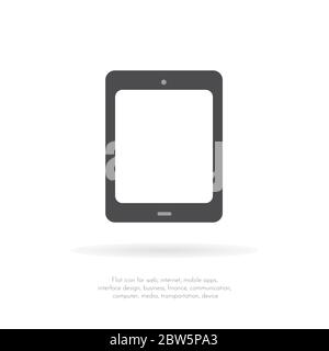 Vector Tablet icon. Flat design style. Stock Vector