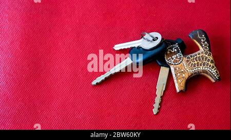 Close up of car keys Stock Photo