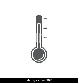 Thermostat vector icon symbol medical tools isolated on white background Stock Vector