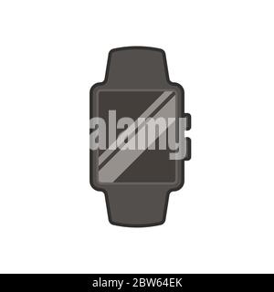 Smart watch vector icon symbol technology isolated on white background Stock Vector