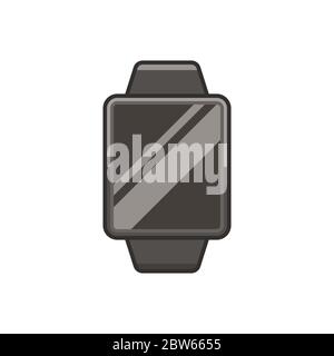 Smart watch vector icon symbol technology isolated on white background Stock Vector
