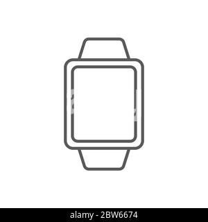 Smart watch vector icon symbol technology isolated on white background Stock Vector