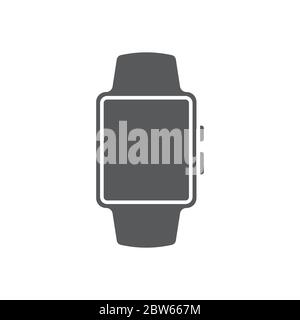 Smart watch vector icon symbol technology isolated on white background Stock Vector