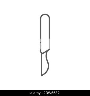 Surgical scalpel vector icon symbol medical tools isolated on white background Stock Vector