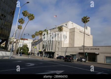 Beverly Hills, California, USA 29th May 2020 A general view of atmosphere of Saks Fifth Avenue Store on May 29, 2020 in Beverly Hills, California, USA. Photo by Barry King/Alamy Stock Photo Stock Photo