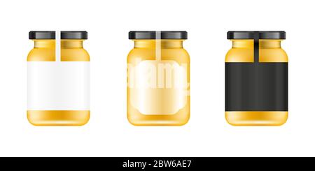 Download Apricot Jam Label With Jar Stock Vector Image Art Alamy PSD Mockup Templates