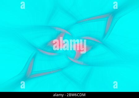 Abstarct background. Twirl effect as a colorful decorative patterned wallpaper. soft focus. blue and red neon color. Stock Photo