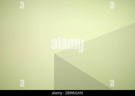 3D space made by folding paper. Stock Photo