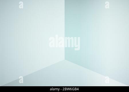 3D space made by folding paper. Stock Photo