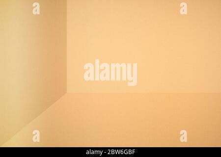 3D space made by folding paper. Stock Photo