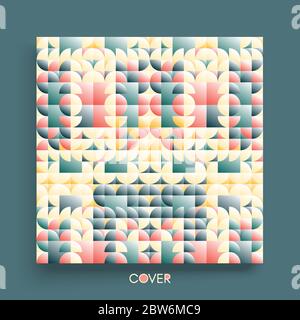 Cover design template. Abstract geometric design. Pattern can be used as a template for brochure, annual report, magazine, poster, presentation, flyer Stock Vector