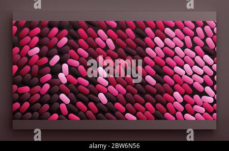 Abstract background with color ovals. Vector illustration. Stock Vector