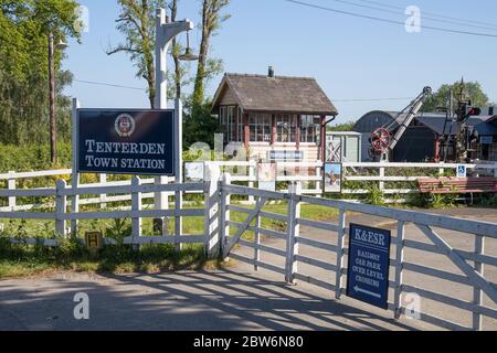 the kent and east sussex railway station at tenterden kent Stock Photo