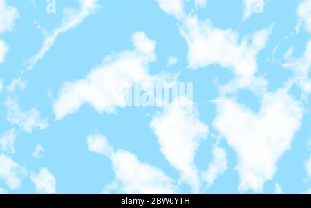 Abstract marble blue sky background, Seamless texture can be used wallpapers, posters, cards, invitations, websites. - Vector Stock Vector