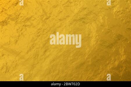 Gold foil leaf shiny paper texture background. can be used wall paper decoration element. - Vector Stock Vector