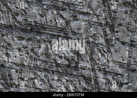 scrached damage building war wall Stock Photo