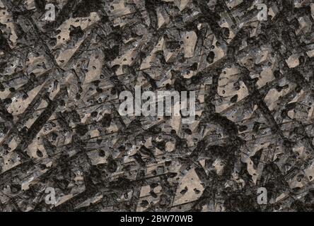 scrached damage building war wall Stock Photo