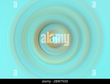 Abstarct background. Twirl effect as a colorful decorative patterned wallpaper. soft focus. mint color and yellow spiral. Stock Photo