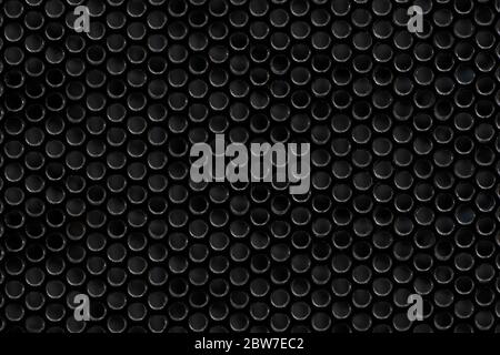 black metal texture. blank for designers. round lattice Stock Photo