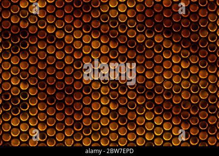 Gold metal abstract texture. blank for designers. round lattice Stock Photo