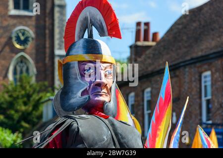 The Alban Pilgrimage, an annual festival held to celebrate Alban, Britain's first Saint, by reenacting his final journey to execution and martyrdom. Stock Photo