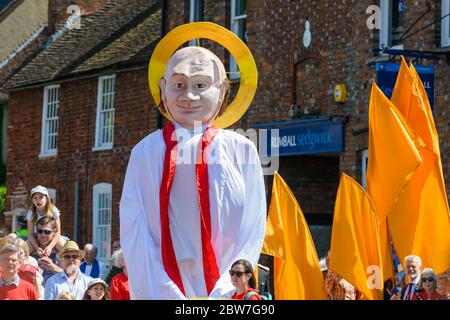 The Alban Pilgrimage, an annual festival held to celebrate Alban, Britain's first Saint, by reenacting his final journey to execution and martyrdom. Stock Photo