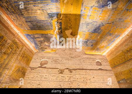 Inside King Ramses IV Tomb in Egypt Stock Photo