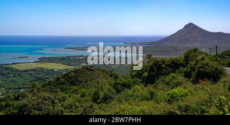 Le morne Tamarin Viewpoint located in the Black River Gorges National Park, Mauritius Stock Photo