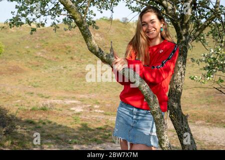 8 may 2020 Zandvoort, The Netherlands Portrait of aspiring Dutch Olympic badminton player Imke van der Aar Stock Photo