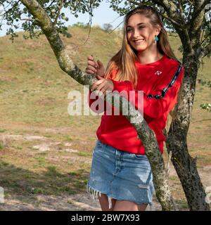 8 may 2020 Zandvoort, The Netherlands Portrait of aspiring Dutch Olympic badminton player Imke van der Aar Stock Photo