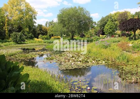 The Pond Gardens of Ada Hofman in Loozen, the Netherlands Stock Photo